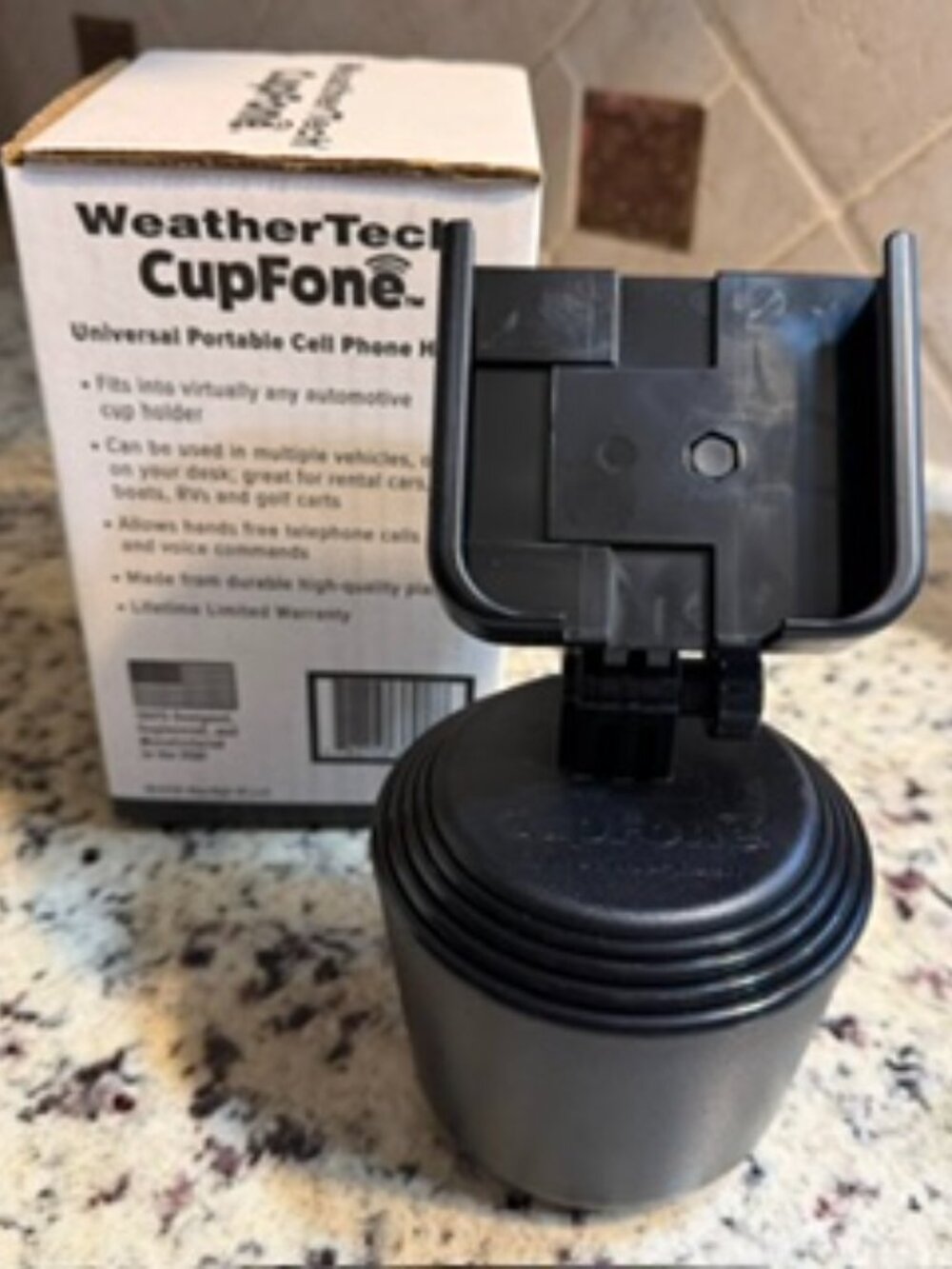 WeatherTech CupFone cell phone holder for vehicle